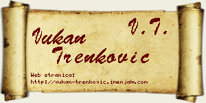 Vukan Trenković vizit kartica
